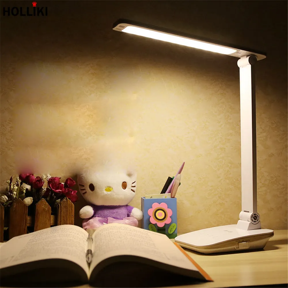 

Eye-care LED Dimmer Desk Night Table Lamp Rechargeable Adjustable Reading Desk Lamps for Students Study Office Luminaria De Mesa