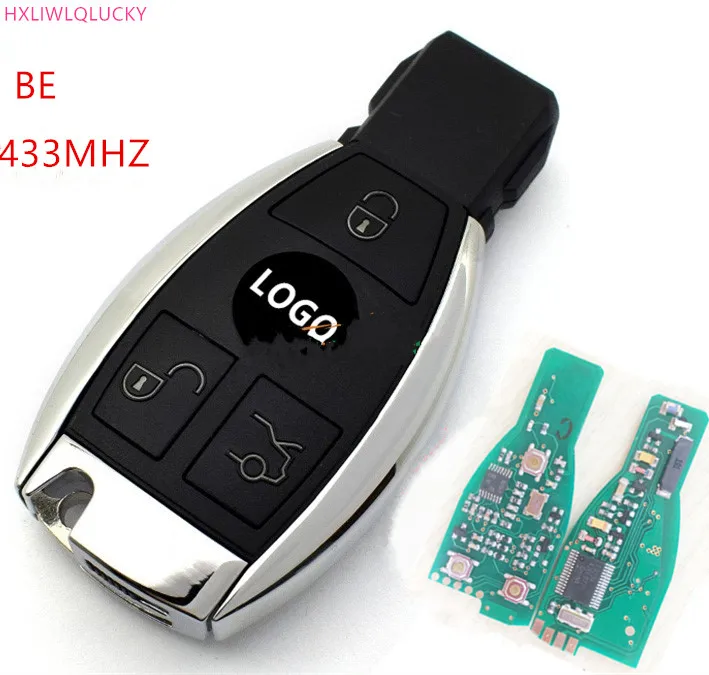 

Wilongda Car Keyless Entry 3 Buttons remote key BE 433MHz 2 BATTERY For Mercedes Benz NEC, BGA, BE car key