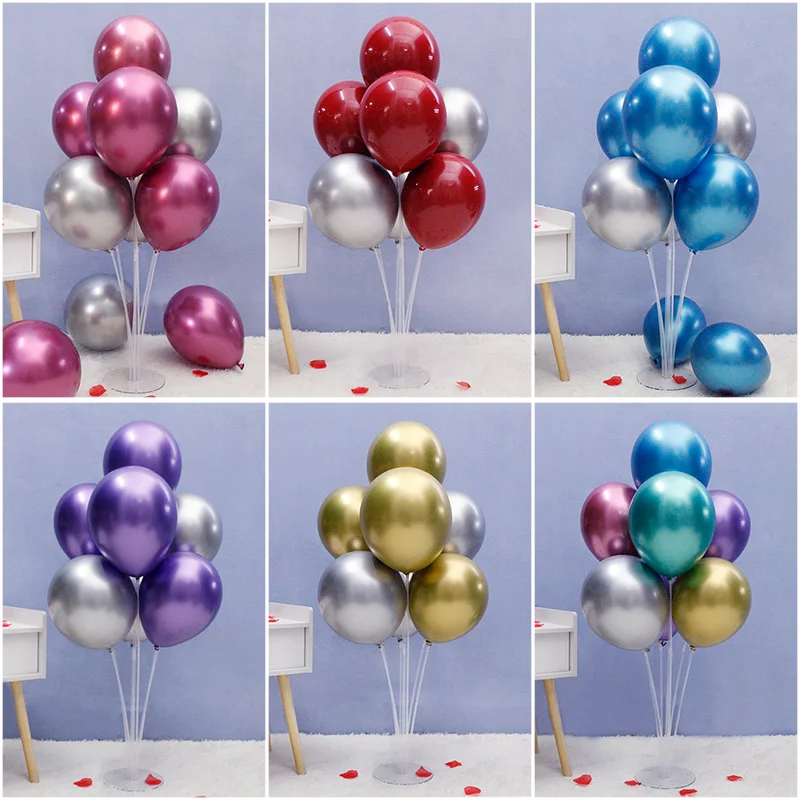  4 Pack DIY Balloon Arch Frame Table Stand Kit Decoration For Baby Shower Wedding Birthday Party Bal