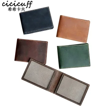 

CICICUFF Driving License Holder Wallet Original Handmade Genuine Leather Cover Case for Passes Certificate Document Folder Thin
