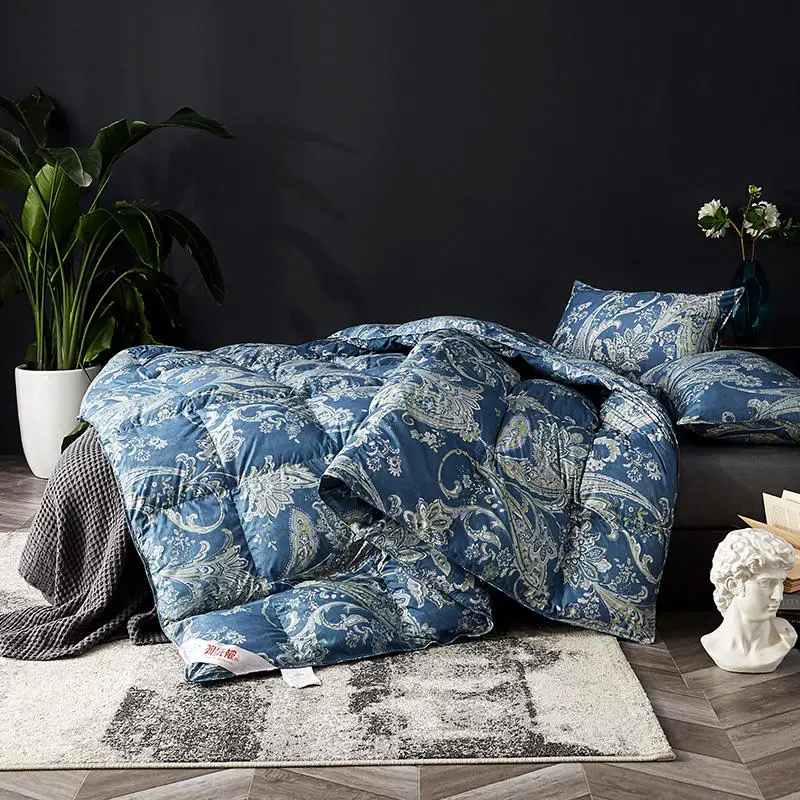 luxury winter Warm soft Comforter 95 Goose Down Quilt duvet Bedding