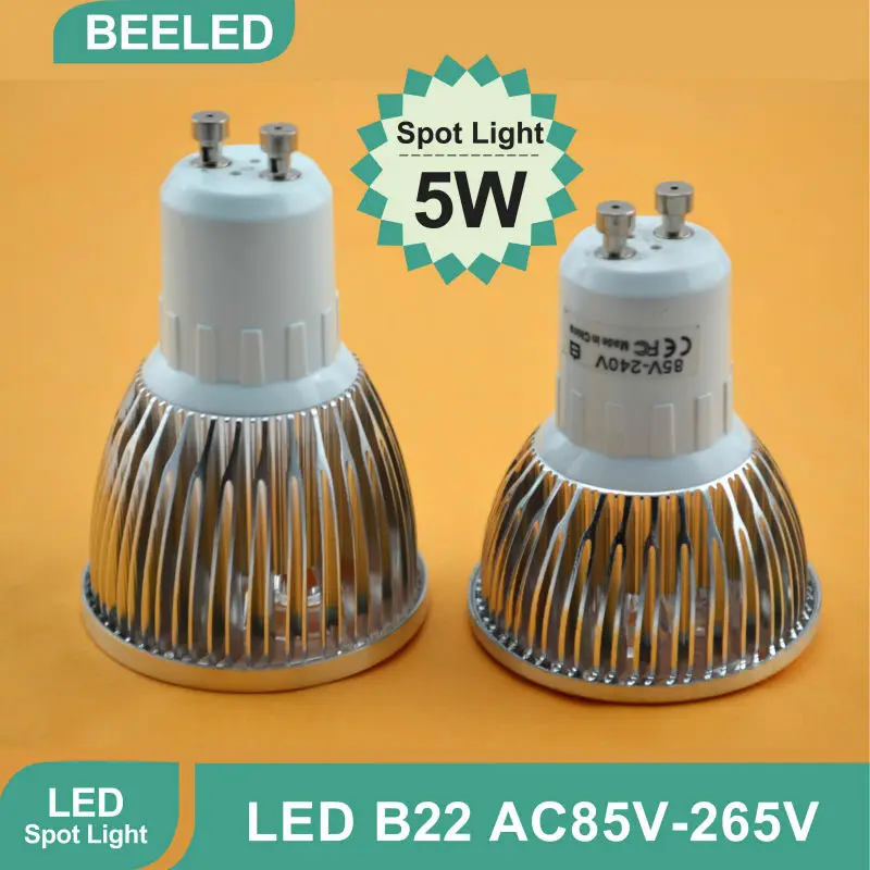 6 шт./лот Светодиодный прожектор GU10 Бесплатная доставка Высокая яркость 3 Вт/4 Вт/5