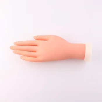 

Flexible Prosthetic Hand Model Silicone Nail Art Training Display Personal Salon Manicure Practice Tools 669
