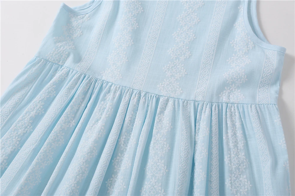 Yeedison Sleeveless Girls Dress Summer 2018 Cotton Toddler Girl Beach Kids Dresses Casual Baby Girl Princess Party Child Costume (16)