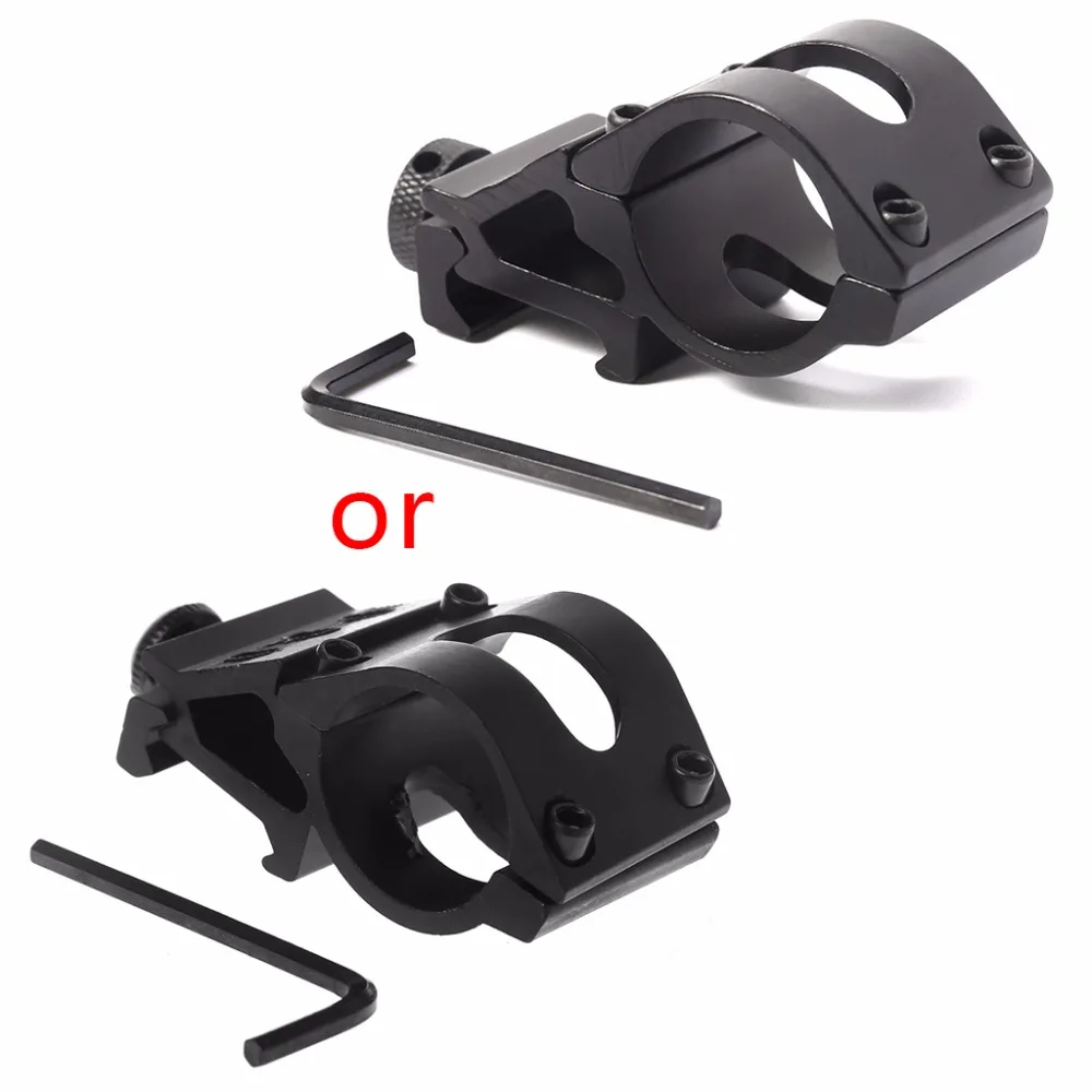 1 Inch Flashlight Torch Laser Mount Outdoor Hunting Holder Rail