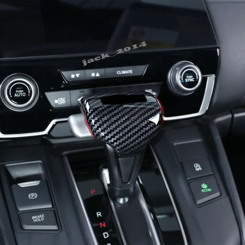 Для Honda CRV CR-V carbon fiber автомобильный рычаг переключения передач накладка на рычаг