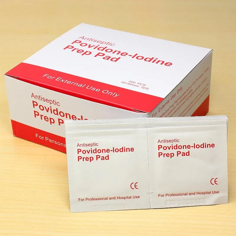 100pcs/box Alcohol Iodine disinfection tablet Iodine Pad Swabs Wipes