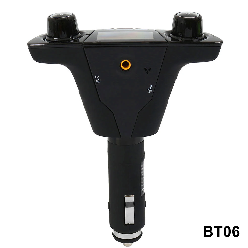 BT06 Hands-free Bluetooth автомобильный комплект fm-передатчик TF MP3-плеер ЖК-экран USB зарядное устройство NR - Название цвета: BT06