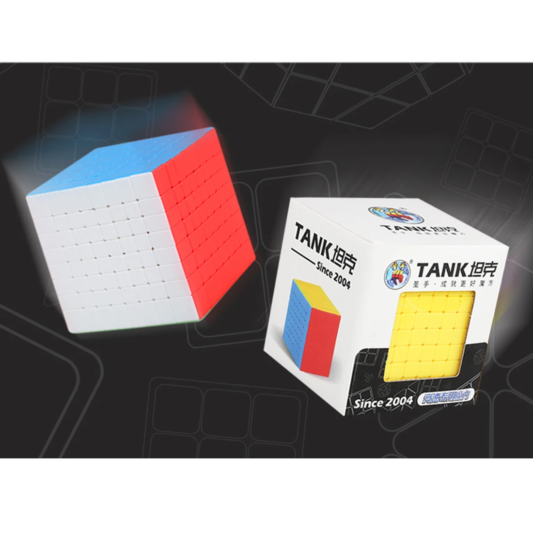 Shengshou Танк 8x8x8 волшебный куб скоростной куб головоломка-красочный