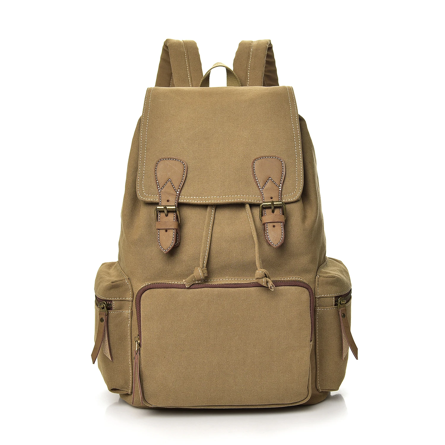 khaki Высокое качество для мужчин рюкзак винтаж ткань Mochila Feminina дорожные сумки большой ёмкость ноутбука черный мужской BackBag - Цвет: khaki