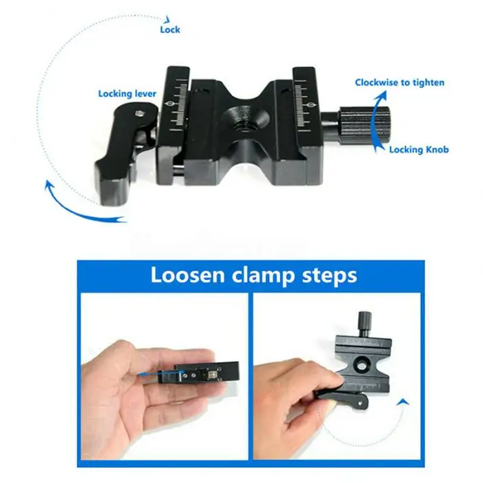 CL-50LS быстроразъемный зажим с регулируемым рычагом 1/4-3/8 дюймов винтовое отверстие для Arca Swiss S288