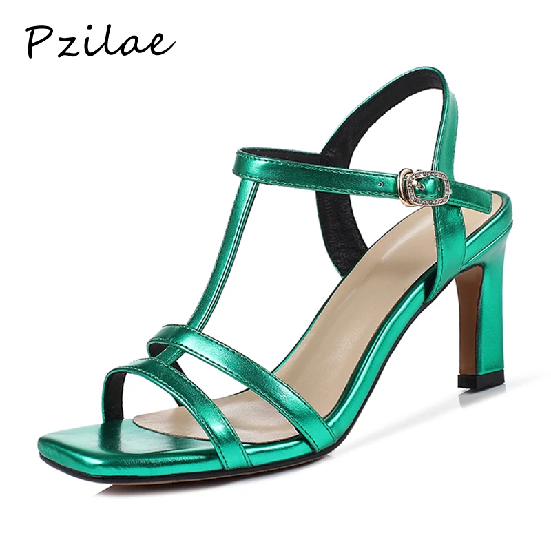 

Pzilae sandalias mujer 2019 women sandals summer big size shoes woman outdoor sandals high heels fashion ladies open shoes 33-42