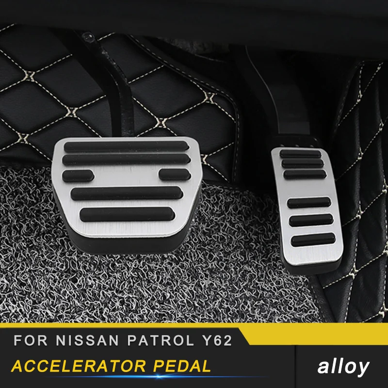 

Auto Car-styling Accelerator Pedal Cover Trim Stickers Covers Interior Accessories for Nissan Patrol Y62