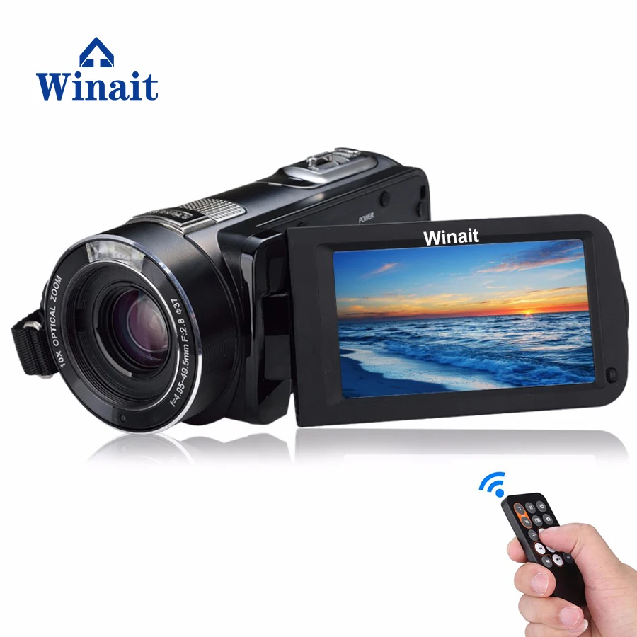 

Winait 24mp Digital Video Camera HD 1080P 10x Optical Zoom Wireless Remote Control