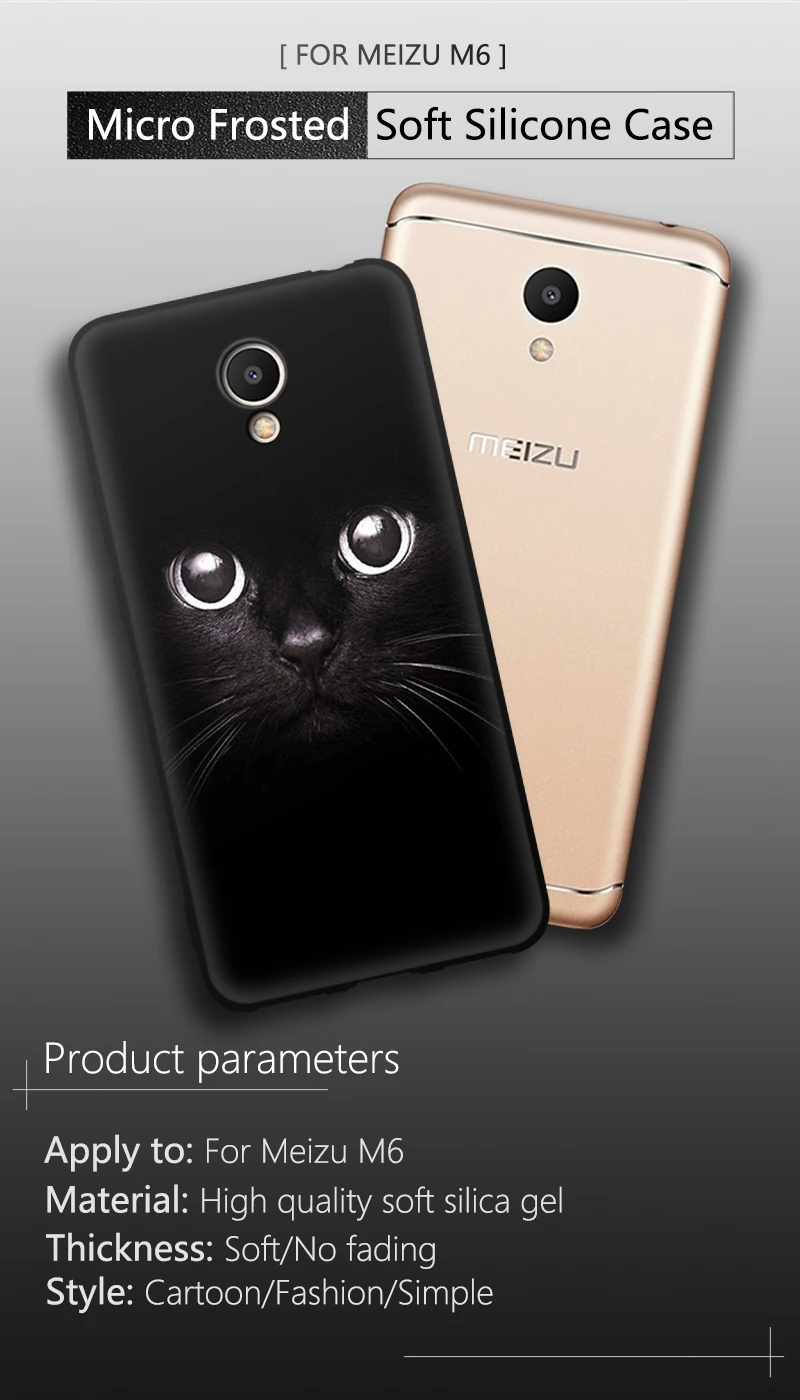 cases for meizu belt JURCHEN Phone Cases For Meizu M6 Cover Silicone TPU Soft Case For Meizu M6 Case Cartoon 3D Printed Back Bags Cute Cover Cute best meizu phone cases