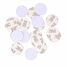 50 шт. RFID 125 кГц Em4305 перезаписываемый чип 25 мм бирка монета с 3 м двусторонняя самоклеющаяся диаметр 25 мм