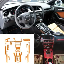 Авто-Стайлинг Teeze автомобиль центральная консоль для салона Цвет изменения декоративная накладка из углеволокна наклеивающиеся Переводные картинки для детей Audi A4 2009