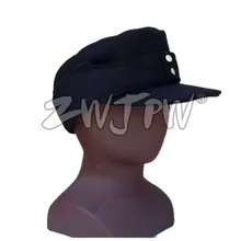 WWII WW2 GERMAN M1943 FIELD WOOL CAP BLACK ARMY EM PANZER M43 HAT DE/401105