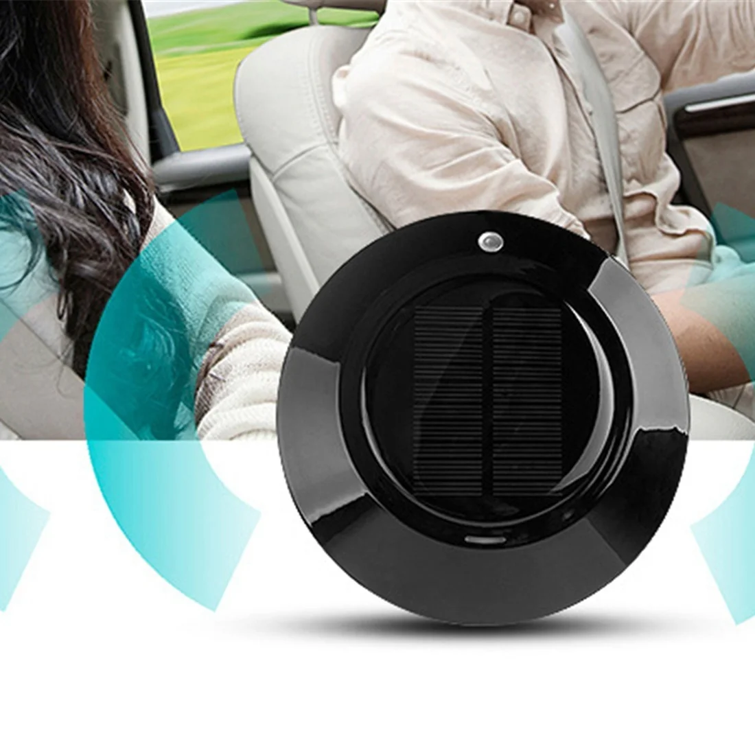 Solar Energy Car Use Air Cleaner Anion PM2.5 Air Purifier UFO Shape Air Freshener Air cleaner