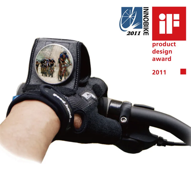 bike gloves with mirrors