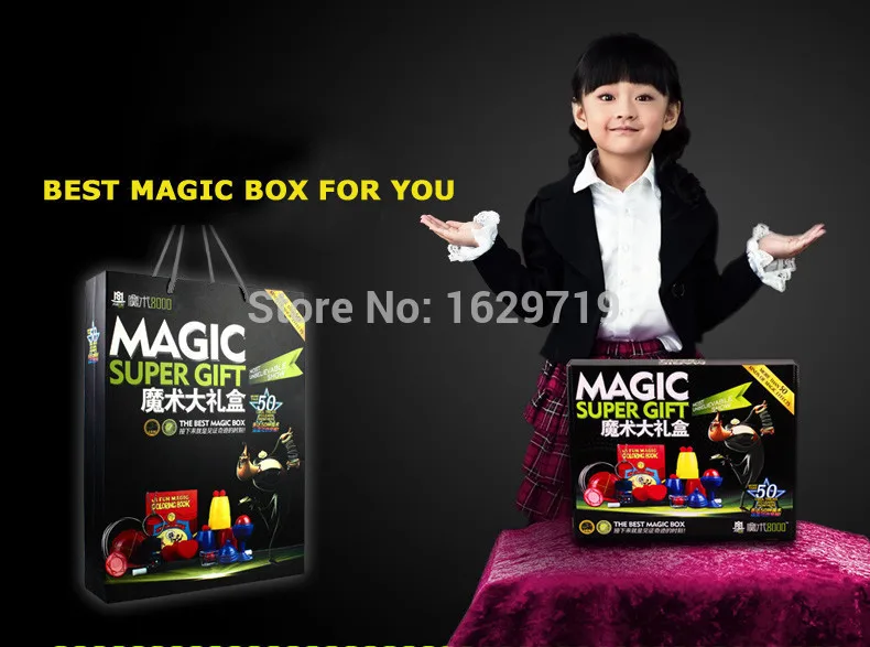 Free shipping Magic Set 50 Kinds Magic Play with DVD Teaching Classic Magic Trick Gift Set Educational Toy Children Best Gift Free shipping Magic Set 50 Kinds Magic Play with DVD Teaching Classic Magic Trick Gift Set Educational Toy Children Best Gift