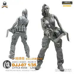 1/35 Женская печать маленькая Роза Laura Series Gunner DJJ-07