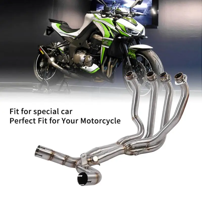 

Motorcycle Modification Exhaust Vent Front Pipe Link Connect for KAWASAKI Z1000 2010 2011 2012 2013 2014 2015 2016 2017 2018