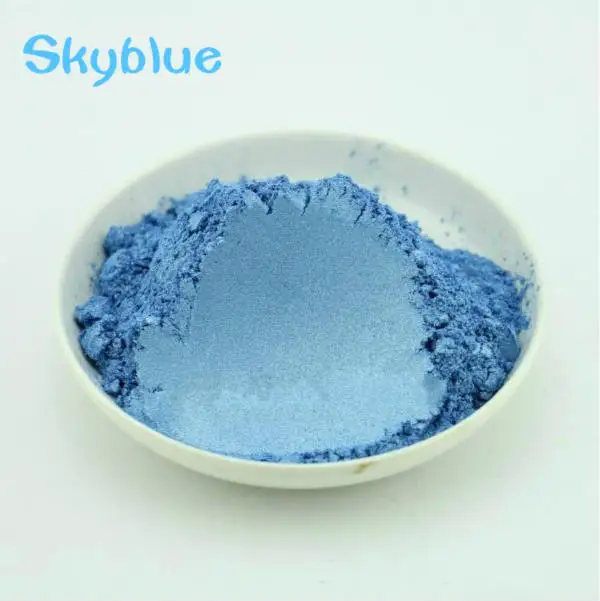 50 г здоровая Натуральная Минеральная пудра MICA порошок сделай сам для мыла краситель для мыла макияж мыло для век Пудра - Цвет: Sky Blue