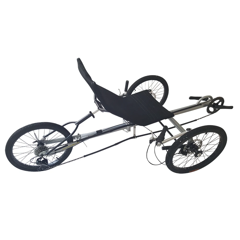 Складные три 20 &quotКолеса Лежачий трайк для улицы|recumbent trike|fat tiretrike recumbent |