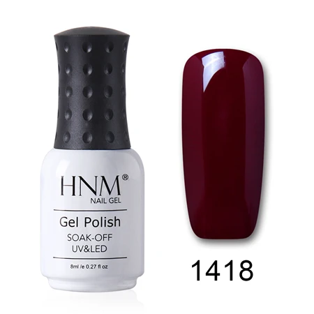 HNM 15 мл Чистый Цвет гель лак длинный последний УФ гель лак для ногтей светодиодный Гибридный Esmalte Permanente гель лак штамповка Эмаль Гель лак - Цвет: 1464