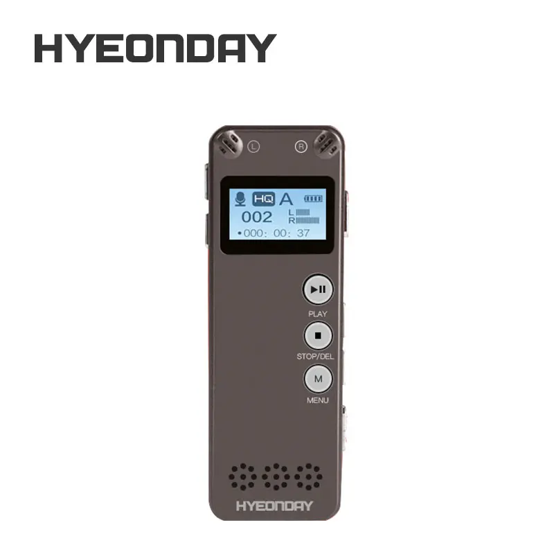 K35 Цифровые диктофоны hyeonday 8 ГБ Портативный Professional диктофон с MP3 плеер agc Шум