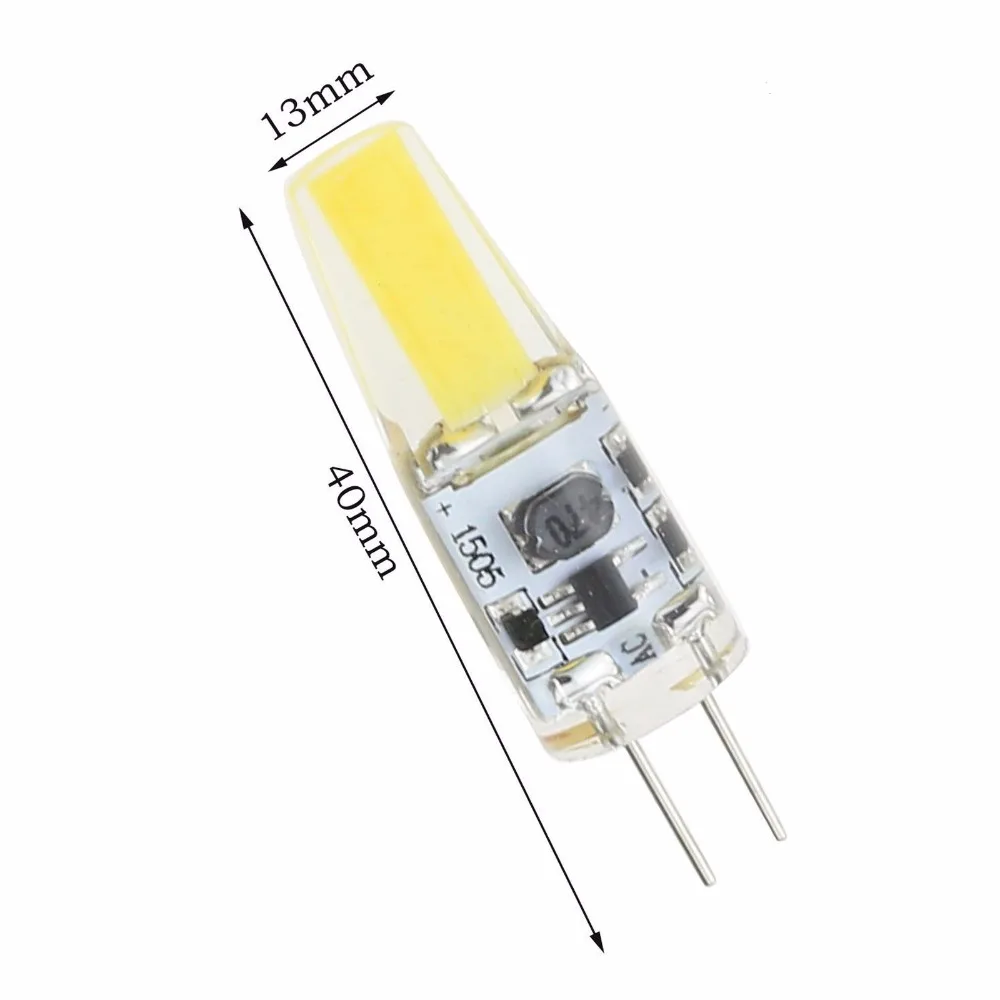 С регулируемой яркостью мини G4 COB светильник 3 Вт 6 AC/DC 12V 3014 SMD силиконовый чехол с