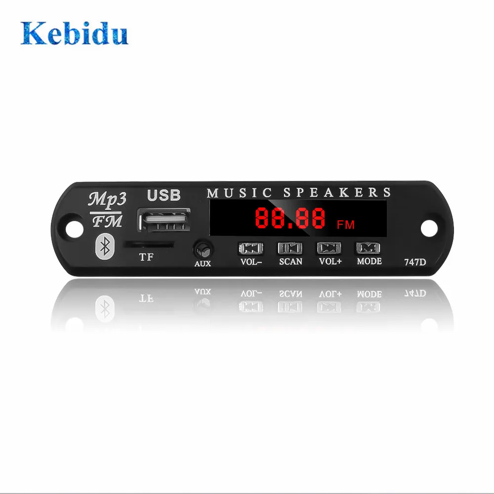 KEBIDU 5 в 12 В цветной экран MP3 WMA декодер плата беспроводной Bluetoot аудио модуль