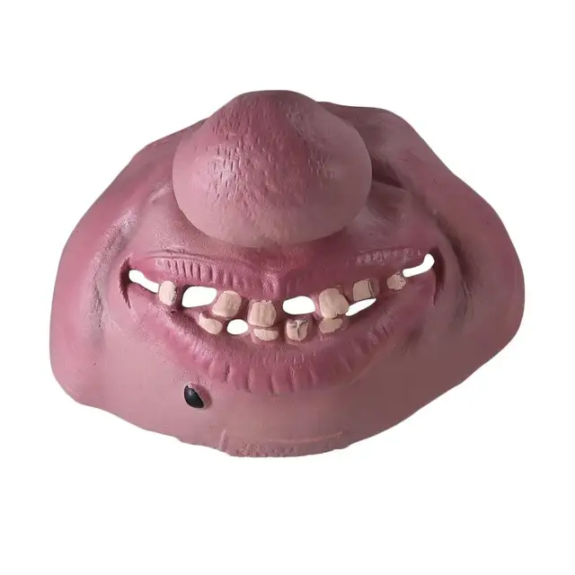Latex Big Nose Funny Scary Horrible Latex Mask Half Face Cosplay
