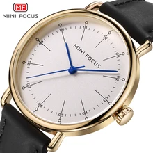 MINI FOCUS Fashion Men's Watches Quartz Analog Waterproof Men Watch Gold Black Leather Strap Watches Men Luxury Brand Male Clock MINI FOCUS Fashion Men's Watches Quartz Analog Waterproof Men Watch Gold Black Leather Strap Watches Men Luxury Brand Male Clock