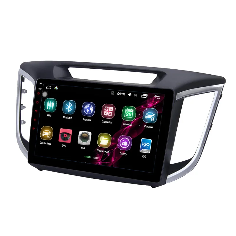 Flash Deal FUNROVER 2G+32G Android 8.0 car navigation dvd player GPS Navi For HYUNDAI IX25 CRETA gps stereo car multimedia tape recorder FM 2