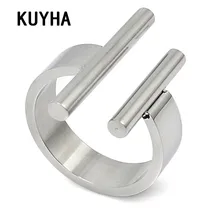 Открытые, кольца на палец для женщин, роскошные серебряные ювелирные изделия из нержавеющей стали, новое поступление