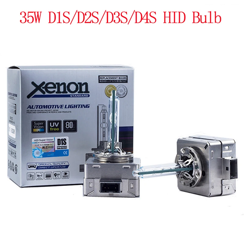 SUKIOTO Premium 35W Xenon D1S D2S D3S D4S HID Xenon Bulb Lamp 4300K D1S 8000K D2S 6000K D3S Car Headlight Replacement Bulb D4S (4)