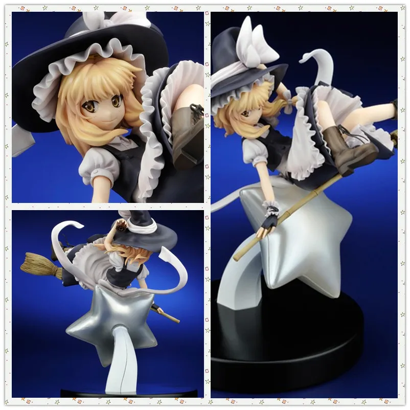

MCR Anime 23cm TouHou Project Kirisame Marisa Action figure toys doll collection Christmas gift with box