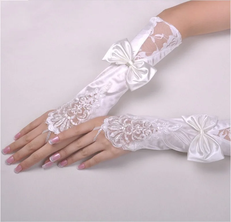 

New Arrival Cheap Fashion White Bridal Gloves Fingerless Wedding Gloves Wedding Accessories