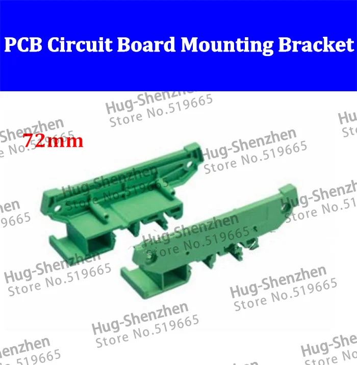 72 мм печатной платы Монтажный кронштейн для DIN 35 рейку, C45 пара/лот 100
