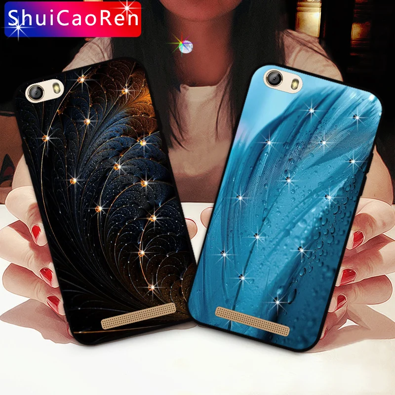 

Luxury Silicone Cases For Highscreen Power Ice Glitter Diamond Shell Back Cover For Highscreen Power Rage Rhinestone Case