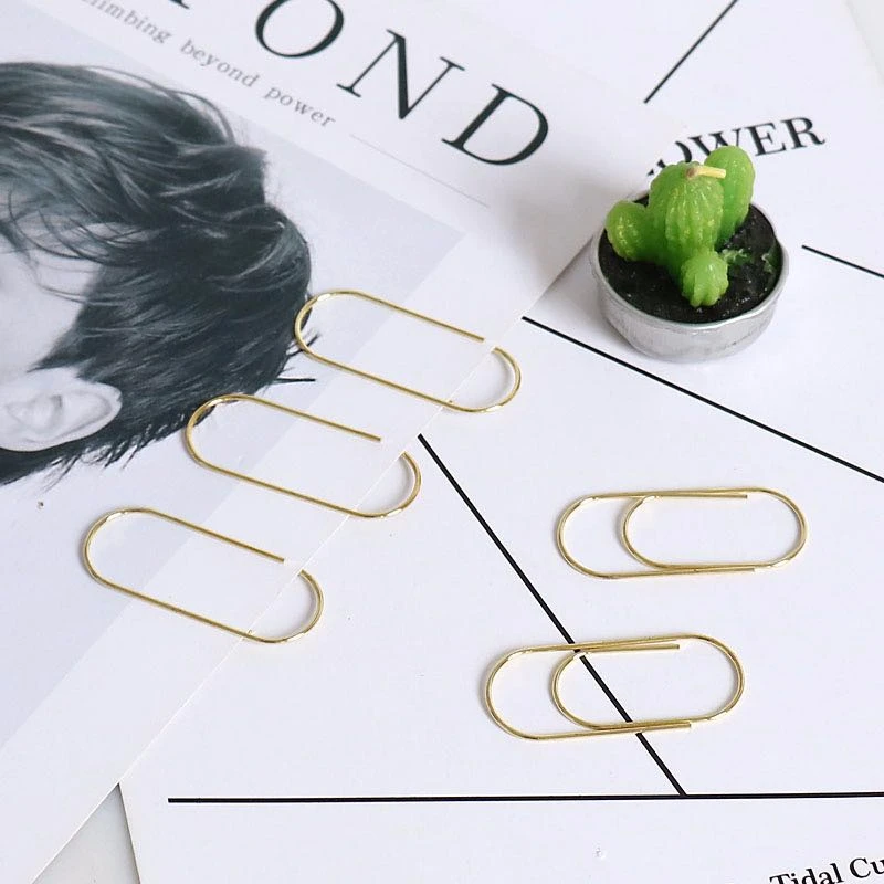 Free shipping 500pcs large size paper clips 7 colors available wide