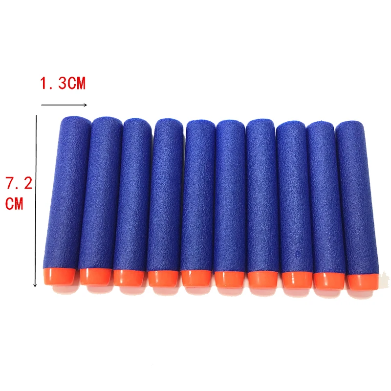 Refill Darts Bullets For Nerf N-strike Elite Series Blasters Children Toy Gun Blue Soft Bullet Foam Guns Accessories