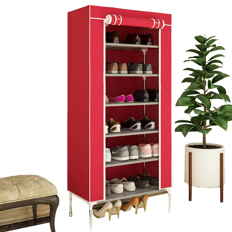 

Simple Dust-proof Shoe Rack Multi-layer Assembly Cloth Shoe Cabinet Home Dormitory Shoes Shelf Storage Cabinet
