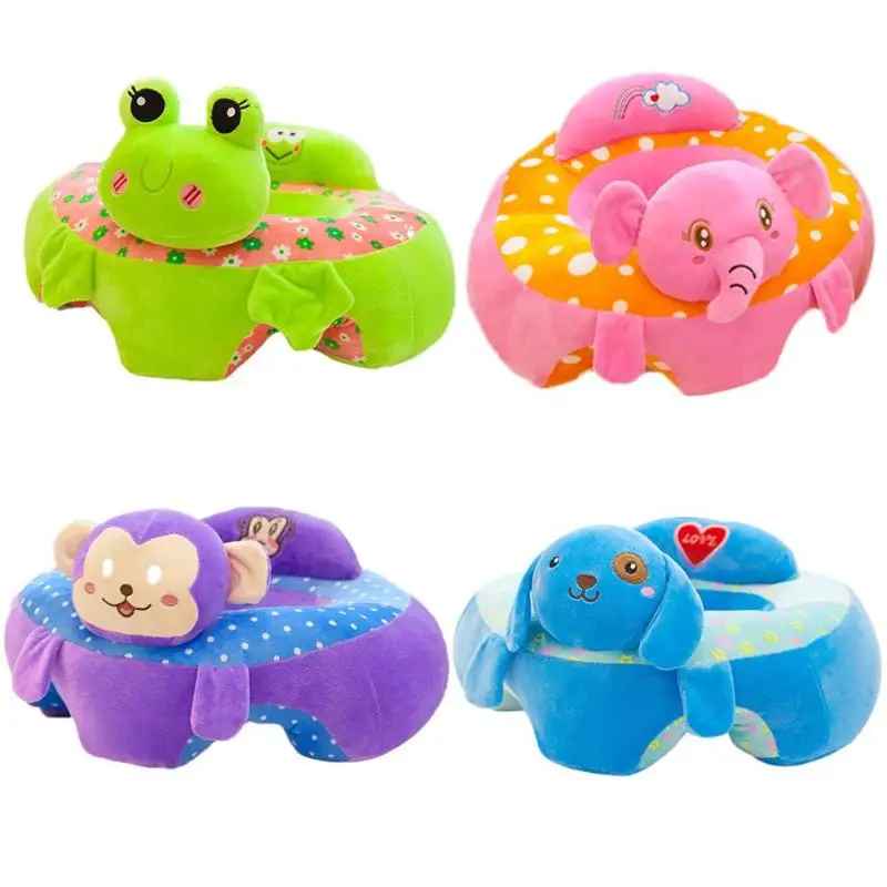 

Colorful Baby Learning Sitting Seat Sofa Cover Case Baby Cartoon Seats Sofa Plush Support Seat Learning To Sit Baby Plush Toys