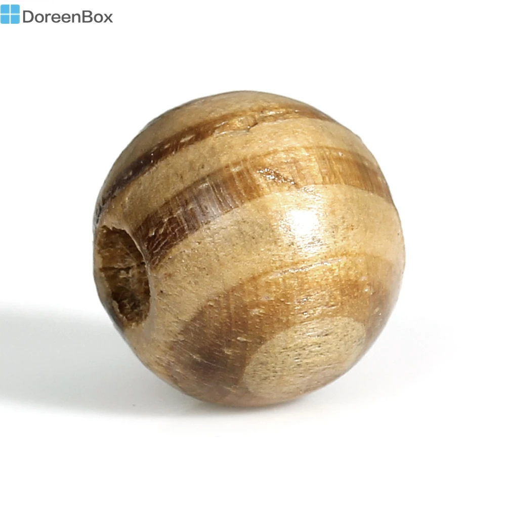 

Doreen Box hot- 100 Coffee Round Wood Spacer Beads 11mm (B14230)