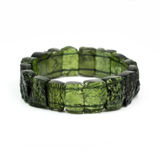 Exquisite Moldavite Bracelet Green Crystal Tourmaline Exquisite Moldavite Bracelet Green Crystal Tourmaline Birthday Gift