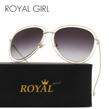 

ROYAL GIRL 2020 Brand Designer Fashion Sunglasses Oversized Frame Male Female Eyewear Pearl Oculos de sol Eyewear UV400 ss188