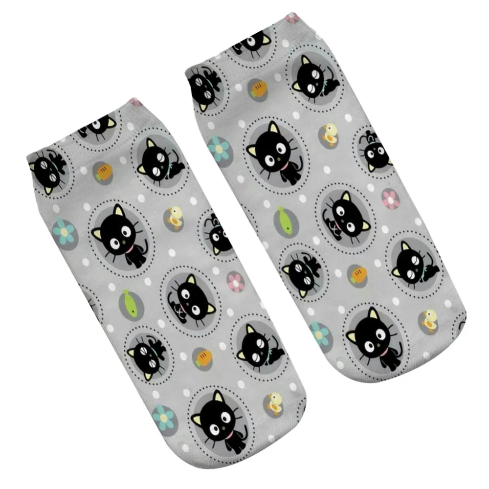 2018-3D-impreso-gato-del-gatito-dise-o-Calcetines-para-las-mujeres-Low-Cut-ankle-Happy (1)